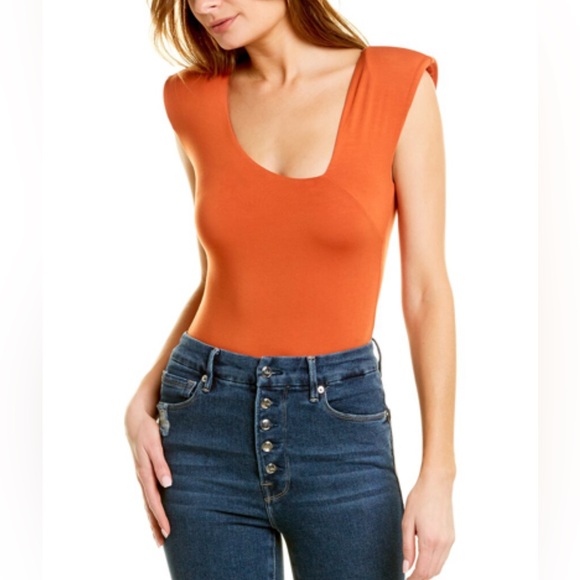 Good American Tops - Good American Asymmetrical Bodysuit